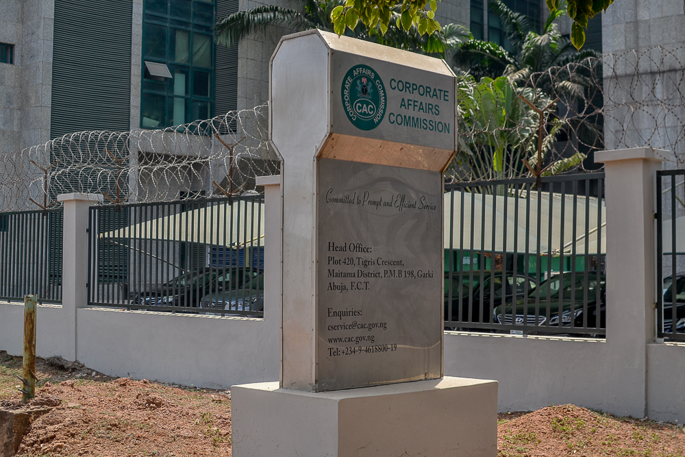 Corporate Affairs Commission headquarters in Abuja, where Nigerian companies register before they collect customer data