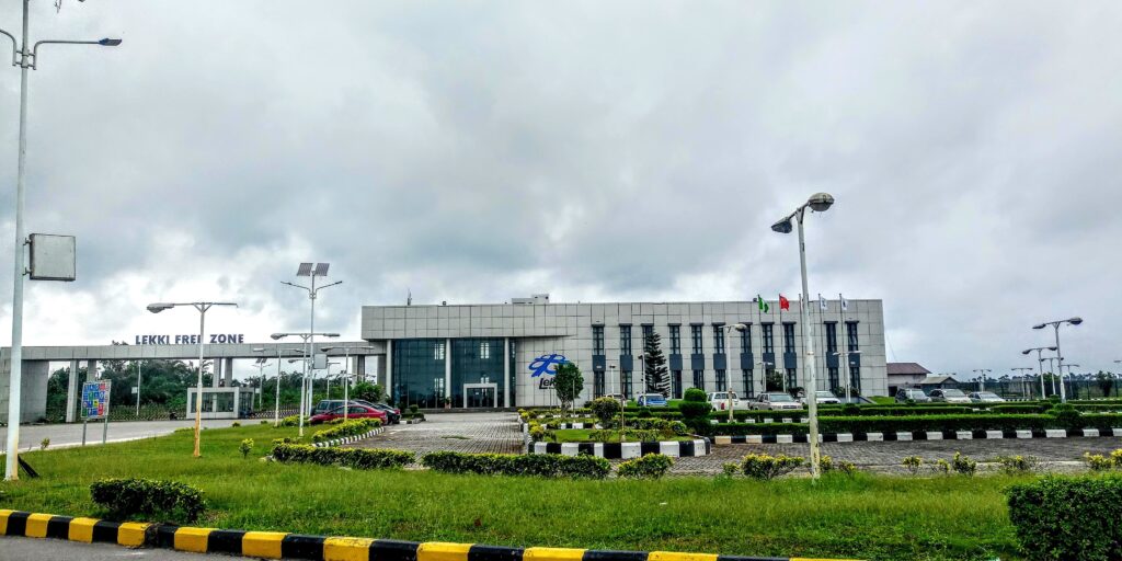 Development in the Lekki Free Trade Zone on the Lekki-Epe corridor
