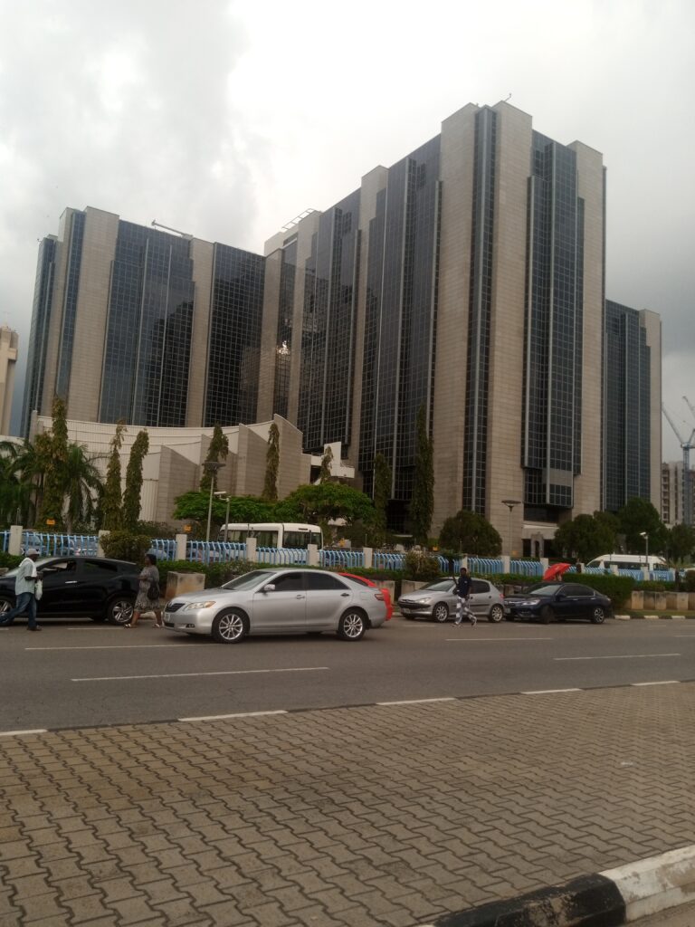 Central Bank of Nigeria building in Abuja, whose closing exchange rate many firms use in forecasts